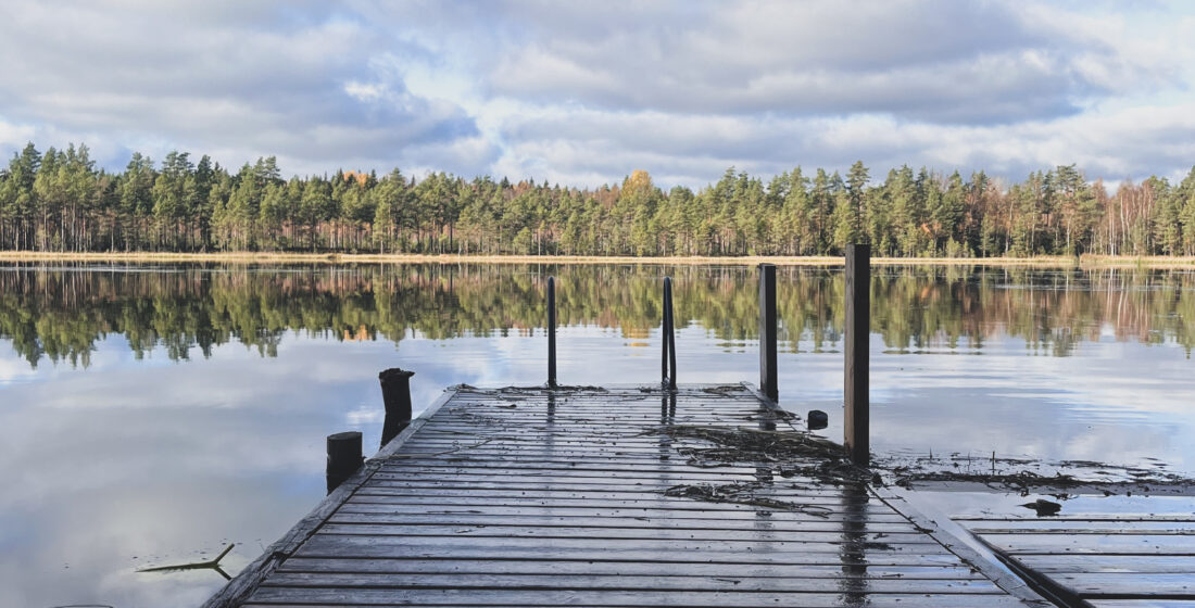 kuva syksyisestä laiturinnokasta