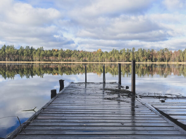 kuva syksyisestä laiturinnokasta